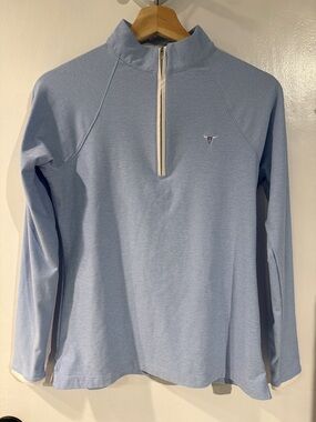 Peter Millar Women's Light Blue Half-Zip Pullover